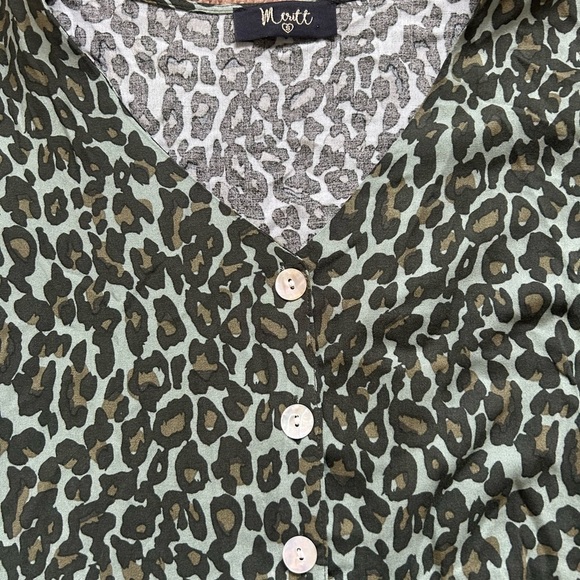 Leopard Print Longsleeve Shift Dress - Picture 6 of 8